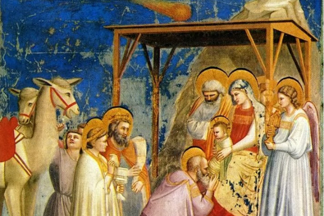 イエス・マリア・聖霊などを表した作品　小さな小さなベツレヘムの星　ac29　新作 Adoration_of_the_Magi.jpg